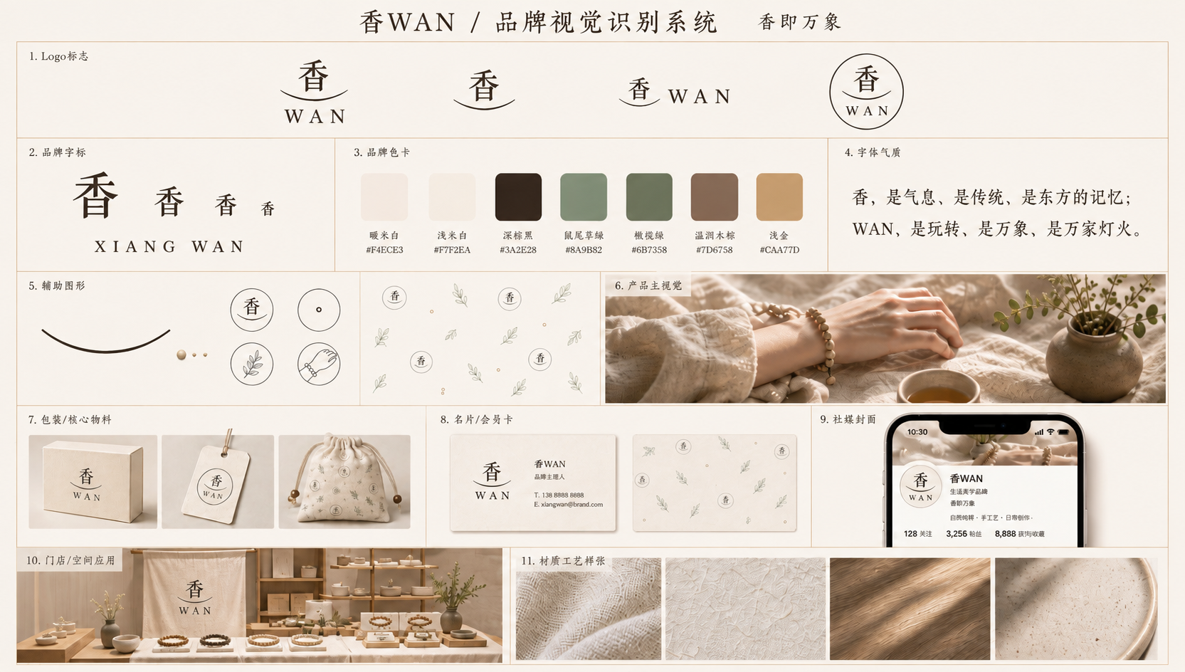 完整品牌视觉提案板